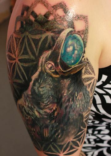 Tattoos - Mandala Crow - 119958